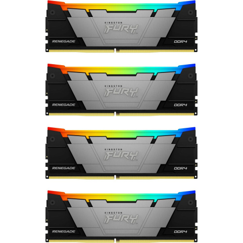 ОЗУ Kingston Fury Renegade RGB KF436C16RB12AK4/64 64GB3600MT/s DDR4 CL16DIMM (Kit of4)1Gx8