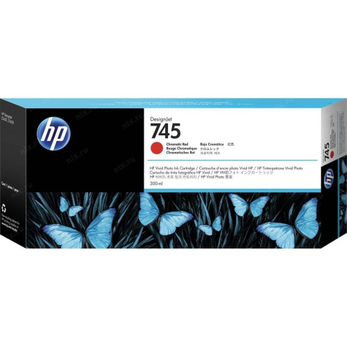 Картридж HP F9K06A 745 300-ml Chromatic Red Ink Cartridge