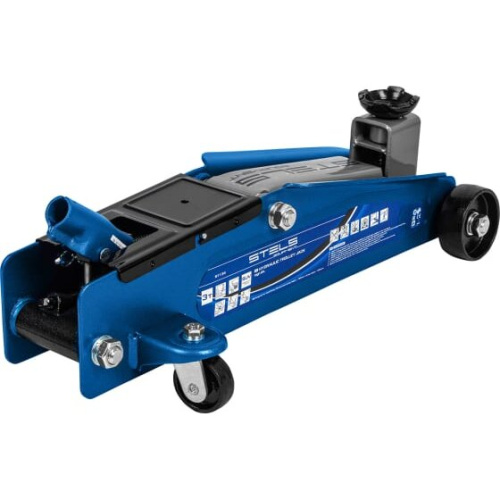 Домкрат STELS 51134 гидравлический подкатной высокий подъем 3т suv 190-535мм