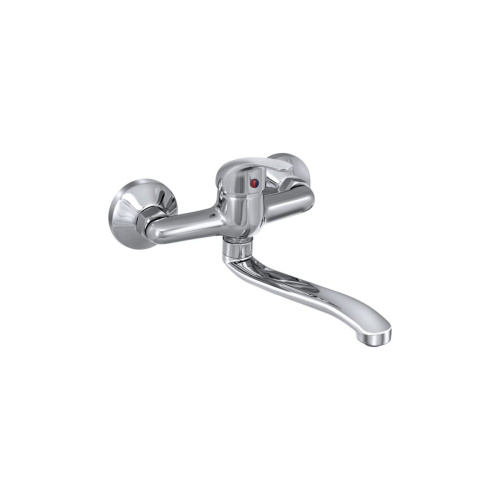 Смеситель настенный для мойки Славен СЛ-ОД-П24 с нижним изливом одноручный