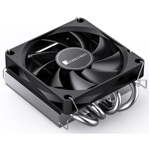Кулер JONSBO HP-400S Black LGA1700/1200/115X/AM5/AM4 низкопрофильный 36.7мм (TDP 140W, PWM, 90mm Fan, 4 тепловые трубки, 4-pin) Retail
