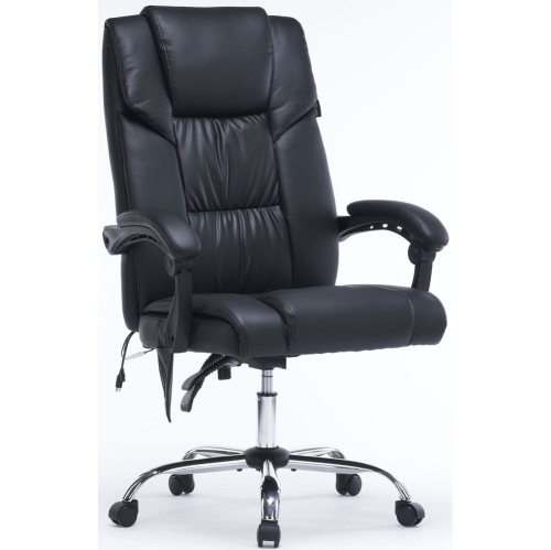 Кресло Cactus CS-CHR-OC02M-BK эко.кожа черный