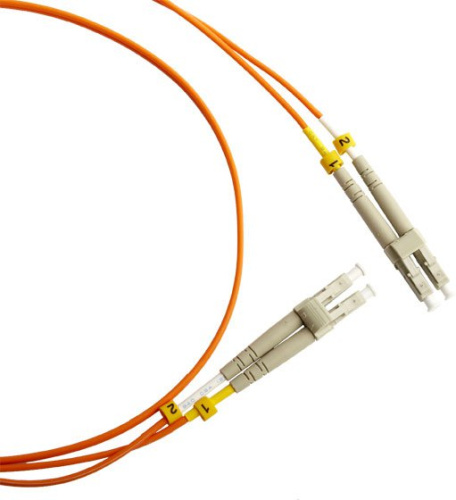 Патч-корд Hyperline FC-D2-50-LC/­PR-LC/­PR-H-5M-LSZH-OR (FC-50-LC-LC-PC-5M) MM 50/­125, LC-LC, 2.0 мм, duplex, LSZH, 5 м