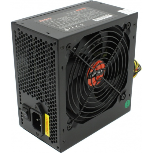 Блок питания ExeGate EX260638RUS-PC 400W 400PPE, ATX, PC, black, APFC, 12cm, 24p+4p, PCI-E, 3xIDE, 5xSATA, FDD + кабель 220V