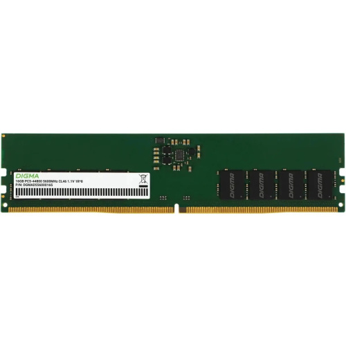 ОЗУ Digma DGMAD55600016S DDR5 16GB 5600MHz RTL PC5-44800 CL46 DIMM 288-pin 1.1В single rank Ret