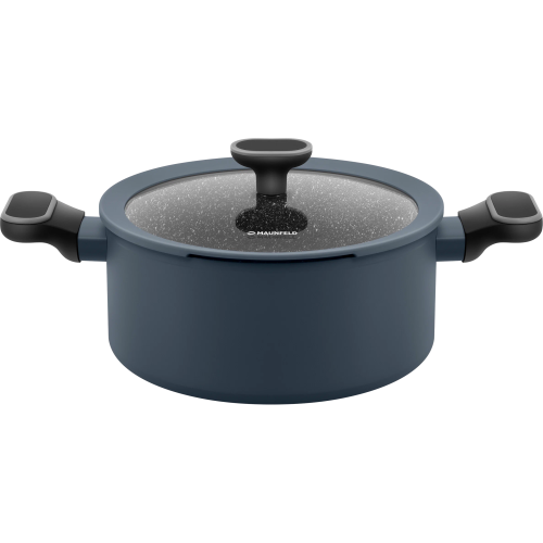 Кастрюля MAUNFELD Frida MCS47FA02DG из кованого алюминия со стекл. крышкой, 24см, 4,7л