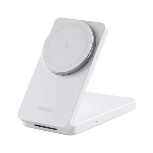 Беспроводное ЗУ UGREEN W528 (45055) 2-in-1 Wireless Charger for Iphone 7.5W & AirPods with Cable C-C 1m White