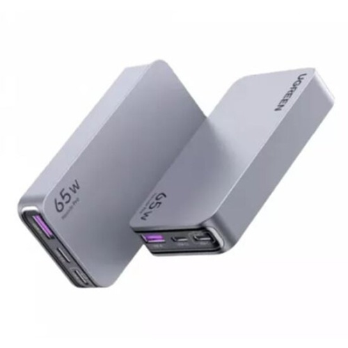 СЗУ UGREEN X753 (25356) Nexode Pro 65W Ultra Slim USB-A+2*USB-C GaN Tech Fast Charger EU Grey