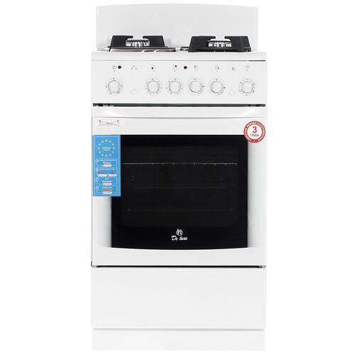 Комбинированная плита De Luxe 506022.04гэ(щ) [50 см, эмал. сталь, конф.:газ.-2, эл.-2, 53 л, ящик]