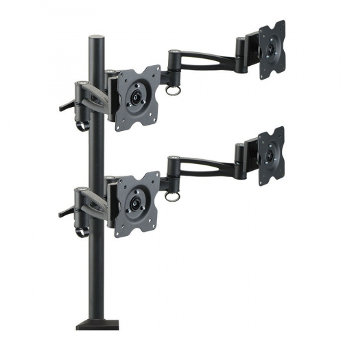Кронштейн Для Мониторов Жк Kromax Office-4 Черный 15"-32" Макс.8Кг Настольный Поворот И Наклон