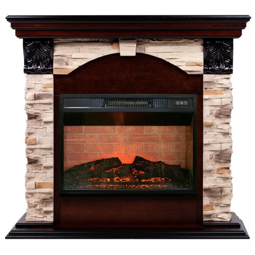 Электрокамин RealFlame Dublin Rock AO античный дуб с очагом Irvine 24