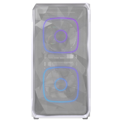 Корпус Powercase Mistral SM06 ARGB (CMMSM06W-A3), Tempered Glass, 3x120mm ARGB PWM fans, белый, mATX