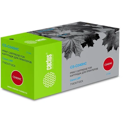 Картридж Cactus 040 H C (CS-C040HC) лазерный голубой (10000стр.) для Canon LBP 710CX/712CX I-Sensys