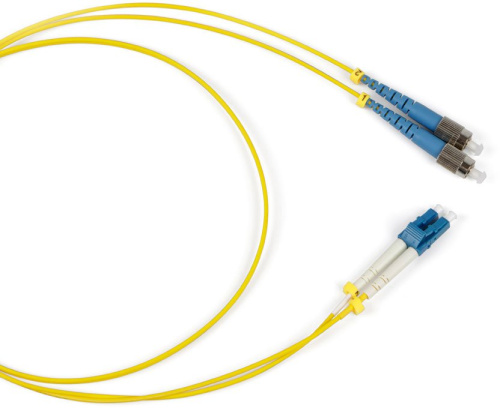 Патч-корд Hyperline FC-D2-9-LC/UR-LC/UR-H-15M-LSZH-YL SM 9/125 (OS2), LC/UPC-LC/UPC, 2.0 мм, duplex, LSZH, 15 м
