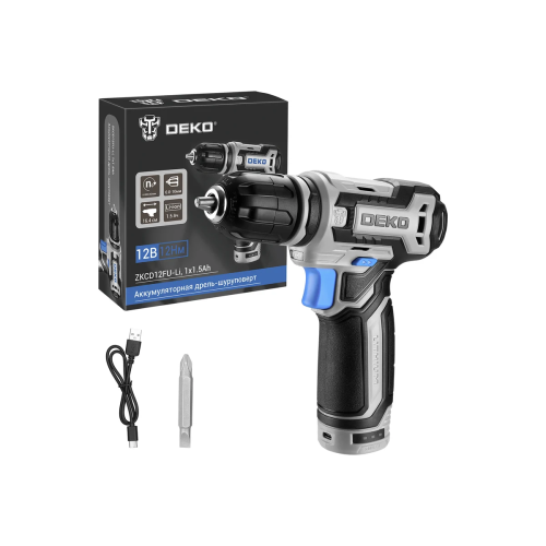 Дрель-шуруповёрт DEKO ZKCD12FU-Li 063-4141