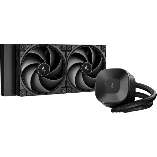 СВО DeepCool LE240 V2 Zero Dark (r-le240zero-bklnmd-g-1), 4-pin, черный, retail