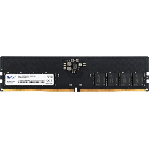 ОЗУ Netac Basic (NTBSD5P48SP-16) 16GB 4800MHz CL40 1.1V DDR5
