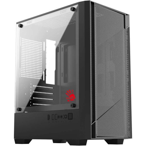 Корпус BLOODY CC-124 (cc-124-bk), mATX, Mini-Tower, без БП, черный