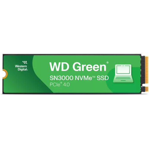 SSD WD Green SN3000 (WDS500G4G0E) 500GB, PCI-E 4.0 x4 M.2 2280, (R/W - 5000/4100 MB/s)