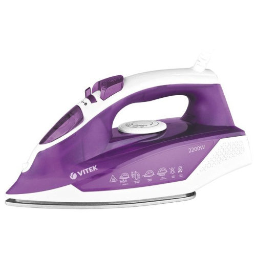 Утюг Vitek VT-8308 VT белый/сиреневый