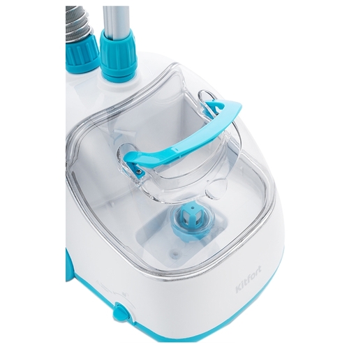 Отпариватель напольный Kitfort КТ-957 белый/бирюзовый