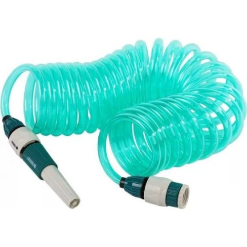Шланг спиральный RACO 4270-55895 для полива с наконечником и двумя внешними соединителями
