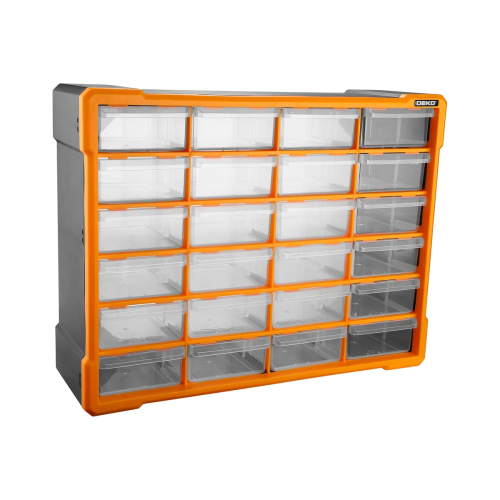 Ящик для инструментов DEKO Smart box 24 (085-3005) оранжевый