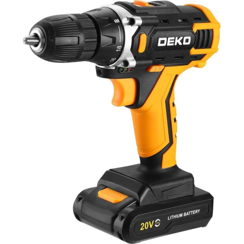 Дрель-шуруповерт DEKO Banger 20V One+ (083-1042) 20В, 1x1.5Ач