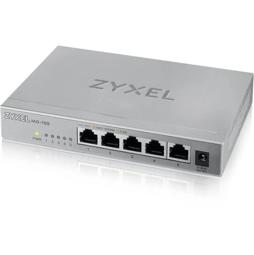 Коммутатор ZyXEL MG-105 (MG-105-ZZ0101F) мультигигабитный