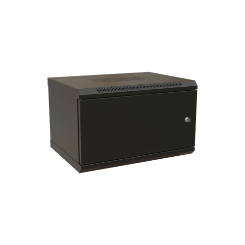 Шкаф коммутационный WRline WR-TW-0666-SR-RAL9004 настенный 6U 600x600мм черный