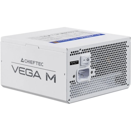 Блок питания Chieftec Vega M White PPG-850-CW (ATX 3.1, 850W, 80 Plus Gold, Active PFC, 135mm fan, Gen5 PCIe, Full Cable Management, белый) Retail