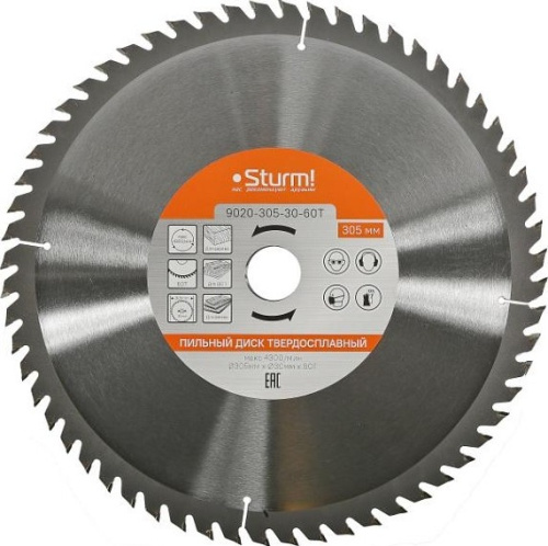Диск пильный Sturm! 9020-305-30-60T