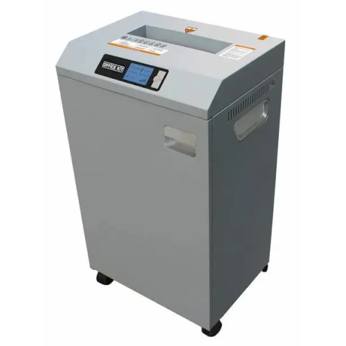 Шредер Office Kit S600 (OK3930S600) 3.9x30 (секр.P-4) фрагменты 25лист. 60лтр. скрепки скобы пл.карты CD