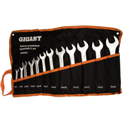 Набор ключей рожковых Gigant GDWS12 (12 шт )