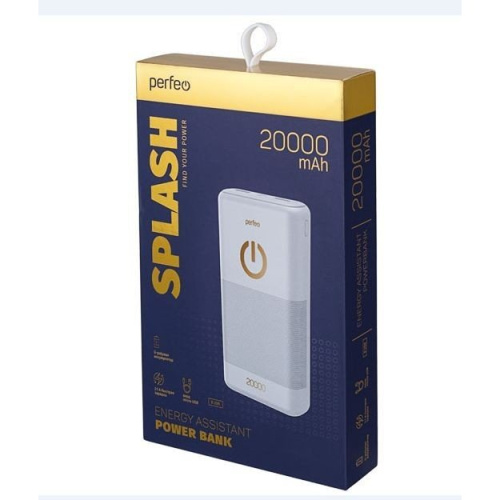 Внешний аккумулятор Perfeo PF-B4299 белый