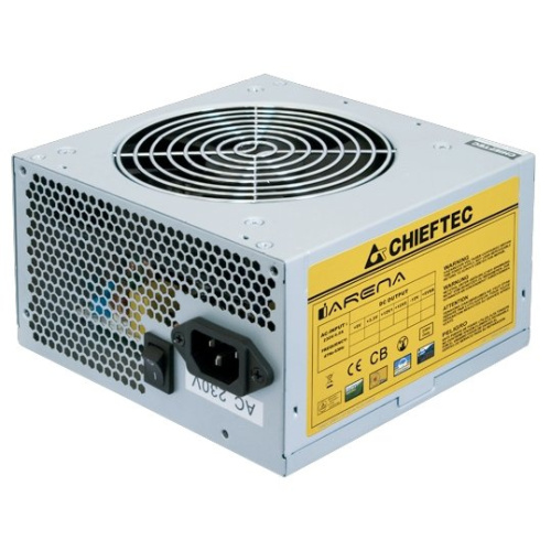 Блок питания CHIEFTEC GPA-600S, OEM, 600W, v.2.3, A.PFC, 1xPCI-E (6+2-Pin), 3xSata, 2xMolex, Fan 12cm