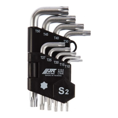 Набор ключей Torx JTC 5354 Г-образных T10-T50 9пр.