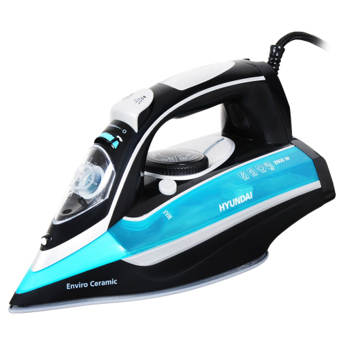 Утюг Hyundai H-SI01336 черный/голубой