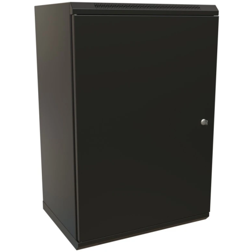 Шкаф коммутационный WRline WR-TW-1866-SR-RAL9004 настенный 18U 600x600мм черный