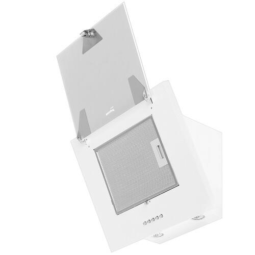 Вытяжка наклонная Weissgauff Gamma 50 PB WH белый/белый