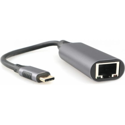 Адаптер интерфейсов Cablexpert A-USB3C-LAN-01 USB-C вилка в Гигабитную сеть Ethernet RJ-45