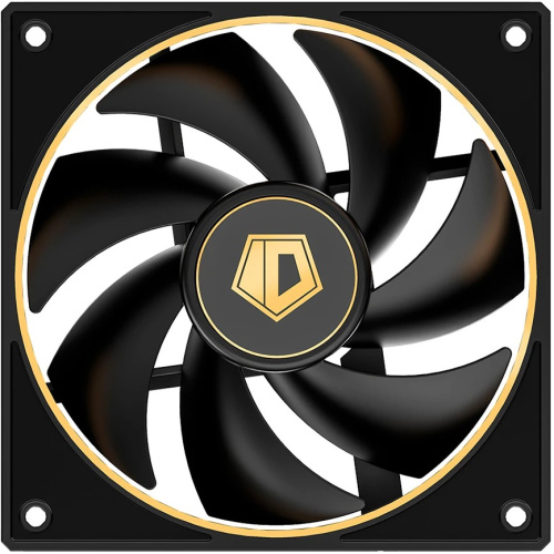 Вентилятор ID-COOLING AF-127-GDL 120x120x27мм (PWM, резиновые углы, черный, 500-2000об/мин) Box