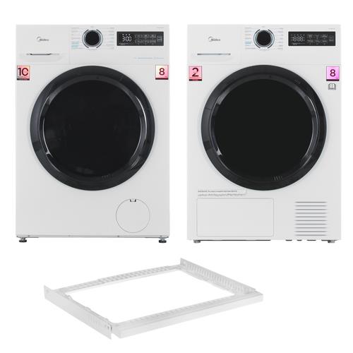 Стирально-сушильная колонна Midea MD110 белый