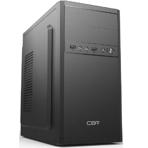 Корпус CBR RD873 (PCC-MATX-RD873-WPSU) mATX Minitower, без БП, 2*USB 2.0, HD Audio+Mic, кабель питания 1.2м, Black
