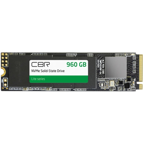 SSD CBR Lite SSD-960GB-M.2-LT22, 960 GB, M.2 2280, PCIe 3.0 x4, NVMe 1.3, SM2263XT, 3D TLC NAND, R/W speed up to 2