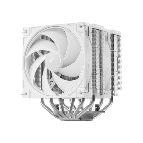 Кулер DEEPCOOL AG620 G2 WH LGA1954/1851/1700/AM5/AM4 (TDP 270W, PWM, Dual Black Fan 120mm, 6 тепл. трубок, белый) Ret