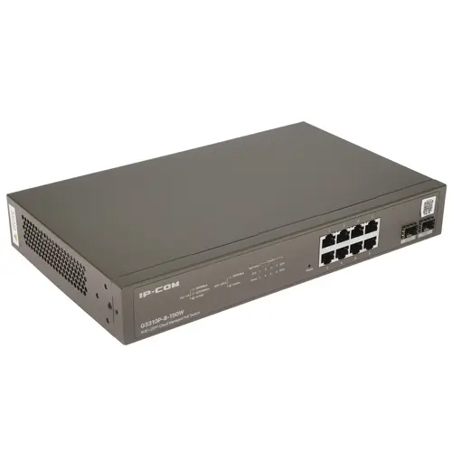 Коммутатор IP-COM G3310P-8-150W 8GE/2SFP POE Managed