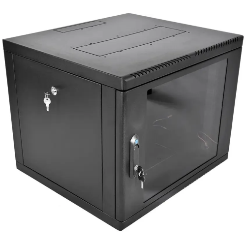 Шкаф коммутационный ЦМО ШРН-М-9.500-9005 настенный 9U 600x520мм черный