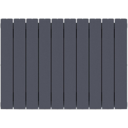 Биметаллический радиатор отопления Rifar Supremo 500 боковое подключение 10 секций титан