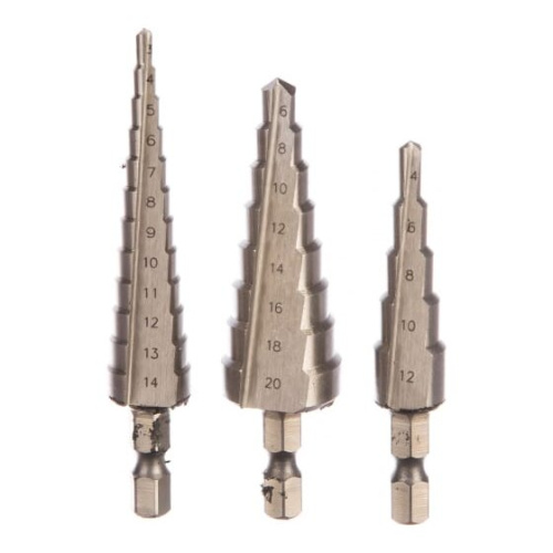 Набор ступенчатых сверл по металлу STAYER Master 29660-3-20-H3